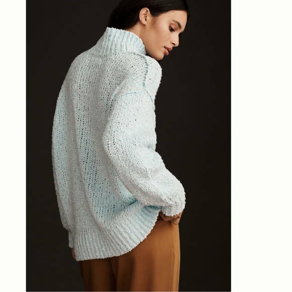 NWT Anthropologie The Need-lt Oversized Mock Neck Sweater XL - Picture 5 of 12